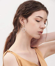 Carica l'immagine nel visualizzatore di Gallery, YADOCA 2 Paia Orecchini Pendenti in Acciaio Inossidabile per Donne Ragazze...