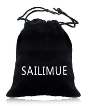 Carica l&#39;immagine nel visualizzatore di Gallery, Sailimue 6 Paia Orecchini a Cerchio Acciaio Inox A 6 Di Color Argento