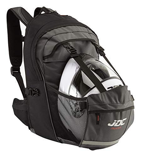 JDC Zaino Impermeabile da Moto con Porta/Reggicasco. 24L, espandibile a 36L...
