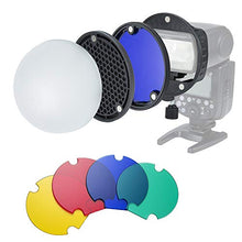 Carica l&#39;immagine nel visualizzatore di Gallery, INSSTRO Flash Diffusore Luce Softbox Speedlite Kit accessori con...