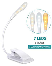 Carica l&#39;immagine nel visualizzatore di Gallery, Cocoda Luce Lettura, 360°Flessibile Lampada da Lettura con Clip, 7 LED Bianca - Ilgrandebazar