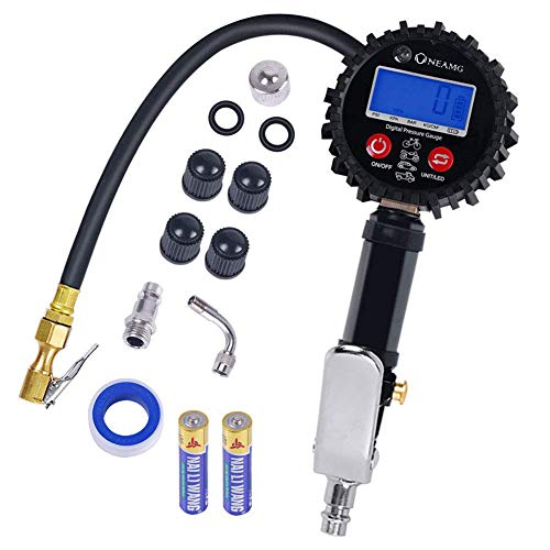 Manometro Digitale 250 PSI Pressione Gomme Pneumatici LCD Pistola...