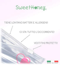 Carica l&#39;immagine nel visualizzatore di Gallery, SweetHoney 6 Bustine, Sacchetti, Buste Trasparenti, Corredino Rosa + Omaggo - Ilgrandebazar