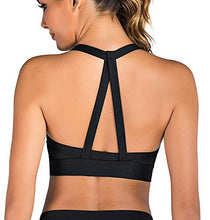 Carica l'immagine nel visualizzatore di Gallery, YIANNA Donna Reggiseno Sportivo Imbottito Incrociato Top Palestra Reggiseni... - Ilgrandebazar