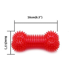PET SPPTIES Squeak per aggressivi Chewers Giocattolo da Denti 3PCS Red