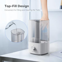 Carica l'immagine nel visualizzatore di Gallery, CONOPU Umidificatore Ambiente, 4L Umidificatore Ultrasuoni a Nebbia Fredda, 300ml/h Umidificatore ad Ultrasuoni e Diffusore Silenzioso per Bambini, Bianco