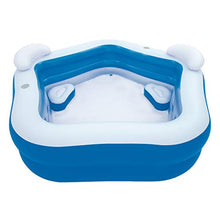 Carica l&#39;immagine nel visualizzatore di Gallery, Bestway Piscina Family Pentagono Gonfiabile, 575 Litri, Bianco Azzurro, 207...