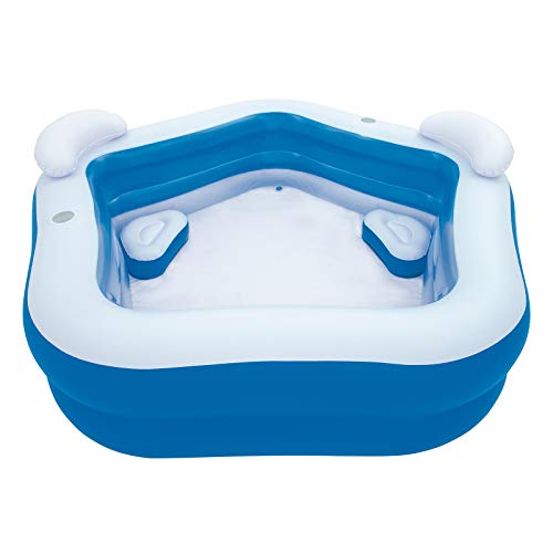 Bestway Piscina Family Pentagono Gonfiabile, 575 Litri, Bianco Azzurro, 207...