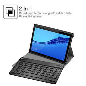 FINTIE Tastiera Custodia per Huawei MediaPad T5 10 [Layout Oro rosa