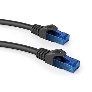 KabelDirekt Cavo di Rete, Ethernet e cavo Lan Trasmette fino a 20m, nero-blu - Ilgrandebazar