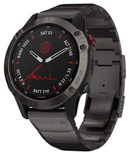 Carica l&#39;immagine nel visualizzatore di Gallery, Garmin fēnix 6 Pro Solar, 47mm Grigio Ardesia con Cinturino Nero - GPS...