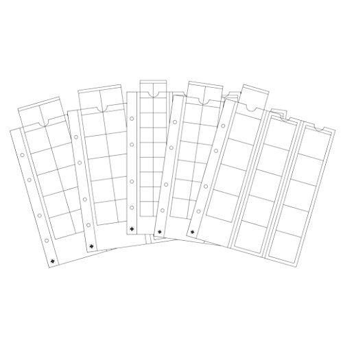 Leuchtturm 340973 OPTIMA Coin Sheets mixed with pocket each 42, 27,... - Ilgrandebazar
