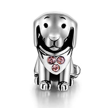 Carica l&#39;immagine nel visualizzatore di Gallery, Charms Cane Bead Da Donna Argento Sterling 925 Con Cristallo Swarovski... - Ilgrandebazar