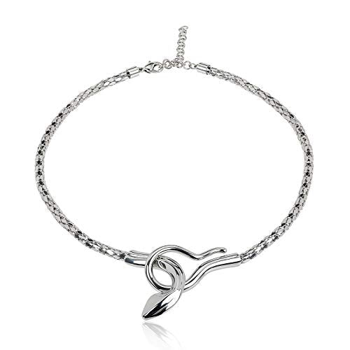 BREIL Collezione Cobra in Acciaio Lucido - Collana, Bracciale e Orecchini - Ilgrandebazar