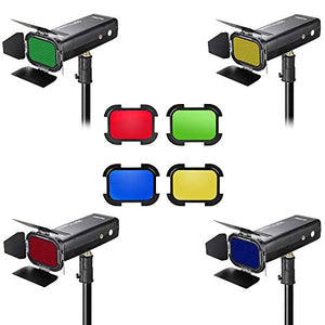 GODOX BD-07 Porta Barn con Staccabile Griglia a Nido d'ape e 4 Filtri BD07