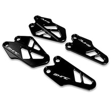 Carica l'immagine nel visualizzatore di Gallery, Motociclo CNC Fronte/Retro Protezione del Copertura Tallone Nero