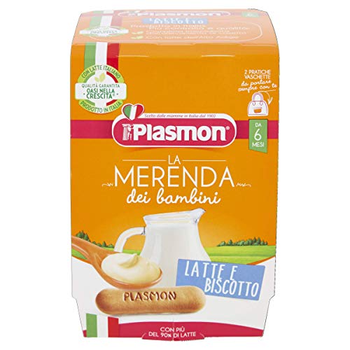 Plasmon Merenda dei Bambini Latte e Biscotto, 24 x 120 g
