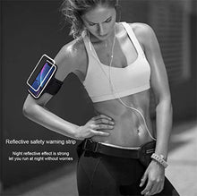 Carica l&#39;immagine nel visualizzatore di Gallery, Fascia braccio cellulare sportiva running traspirante compatibile con Nero