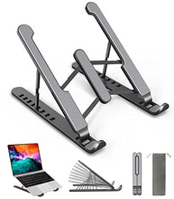 Carica l&#39;immagine nel visualizzatore di Gallery, AOVUYCK-Store Supporto PC Portatile, 8 Livelli Regolabile &amp; Raffreddamento Porta PC, Pieghevole in Plastica e Silicone Laptop Stand per Computer Portatili e Tablet (10-15,6’’)