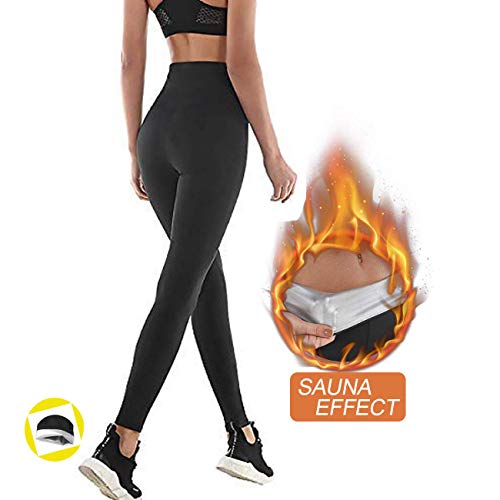 Wopohy Pantaloncini da Sudore per Sauna da Donna Pantaloni da Allenamento per la Perdita di Peso Pantaloni per la Coscia Senza Cuciture Yoga da Corsa Leggings Sportivi Dimagranti Capris Wopohy Pantaloncini da Sudore per Sauna da Donna Pantaloni da Allenamento per la Perdita di Peso Pantaloni per la Coscia Senza Cuciture Yoga da Corsa Leggings Sportivi Dimagranti Capris