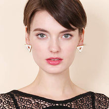 Carica l&#39;immagine nel visualizzatore di Gallery, BONALUNA Da Donna Geometrica Cornice Cavi con Mano Glitter Crema Triangle - Ilgrandebazar