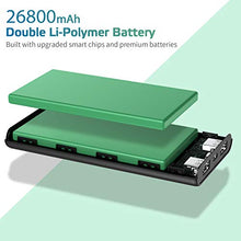 Carica l&#39;immagine nel visualizzatore di Gallery, Ekrist Powerbank 26800mAh【Alta capacità &amp; Ricarica Rapida】 Caricatore Nero - Ilgrandebazar