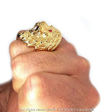 Carica l&#39;immagine nel visualizzatore di Gallery, BOBIJOO JEWELRY - Grande e Pesante Anello Uomo di Leone Testa... - Ilgrandebazar