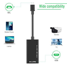 Carica l&#39;immagine nel visualizzatore di Gallery, Convertitore Micro USB a HDMI, Adattatore Cavo da MHL a HDMI con Uscita Nero - Ilgrandebazar