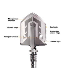 Carica l'immagine nel visualizzatore di Gallery, REDCAMP - Pala Pieghevole da Campeggio Argento
