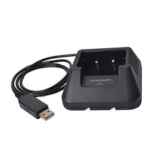 Carica l&#39;immagine nel visualizzatore di Gallery, TWAYRDIO Caricabatteria da tavolo per radio bidirezionale Walkie Talkie Caricabatteria da tavolo per Baofeng UV-5R UV-5RA UV-5RB UV-5RC UV-5RD UV-5RE UV-5Replus UV-82 BF-F8HP TYT TH-F8 Ham Radio
