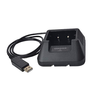 TWAYRDIO Caricabatteria da tavolo per radio bidirezionale Walkie Talkie Caricabatteria da tavolo per Baofeng UV-5R UV-5RA UV-5RB UV-5RC UV-5RD UV-5RE UV-5Replus UV-82 BF-F8HP TYT TH-F8 Ham Radio