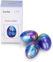 Carica l&#39;immagine nel visualizzatore di Gallery, Luclay Galaxy Fluffy Slime 3pcs Colorful Soft Egg Stress Uovo - Ilgrandebazar