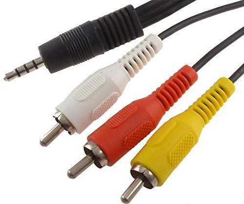 Acemax 1,2 m 1.2 m 3.5 mm maschio jack a RCA video/audio (L/R) a/v cavo per... - Ilgrandebazar