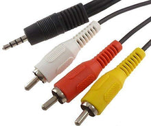 Carica l'immagine nel visualizzatore di Gallery, Acemax 1,2 m 1.2 m 3.5 mm maschio jack a RCA video/audio (L/R) a/v cavo per...