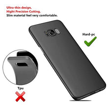 Carica l&#39;immagine nel visualizzatore di Gallery, EIISSION Samsung Galaxy S8 (5.8&quot;) Custodia, Ultra Sottile Che Cade Nero - Ilgrandebazar