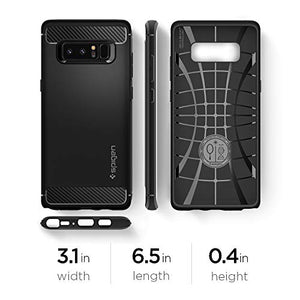 Spigen 587CS22061 - Custodia per Samsung Galaxy Note 8, Nero, 6.3" Matte Black - Ilgrandebazar