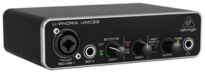 Behringer U-PHORIA UMC22 interfaccia audio 2x2 USB con PREAMP Microfonico - Ilgrandebazar