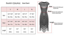 Carica l'immagine nel visualizzatore di Gallery, FAIRY COUPLE Vestito Gatsby Donne 1920s Abito Anni 20 M, A Black Gold - Ilgrandebazar