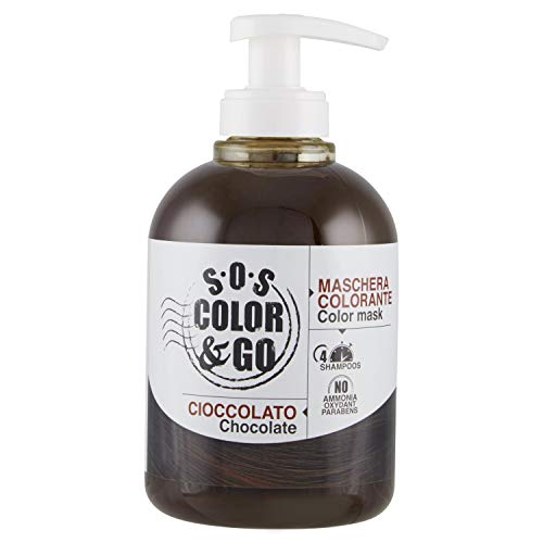 S.O.S COLOR & GO Maschera Colorante Riflesssante e ravvivante Cioccolato 300...