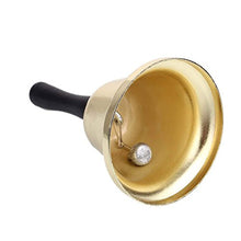 Carica l'immagine nel visualizzatore di Gallery, ECHI Tea Hand campana di metallo, placcata oro mano, forte chiamata Gold - Ilgrandebazar