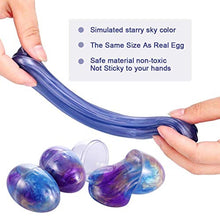 Carica l&#39;immagine nel visualizzatore di Gallery, Luclay Galaxy Fluffy Slime 3pcs Colorful Soft Egg Stress Uovo - Ilgrandebazar