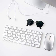 Carica l'immagine nel visualizzatore di Gallery, INPHIC Mouse Wireless Ricaricabile, Ottico Mini Argento chiaro