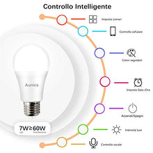 Carica l&#39;immagine nel visualizzatore di Gallery, Lampadina intelligente Aunics 2 Pezzi Smart per Alexa, Google...