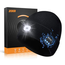 Carica l'immagine nel visualizzatore di Gallery, ZOOI Regalo Uomo, Idee Regalo Natale, Bluetooth Cappello con Luce LED Invernale Uomo, Idee Regalo Uomo Natale Originale, Regali papà/Uomo, Regalo Uomo Compleanno, Regali San Valentino per Lui