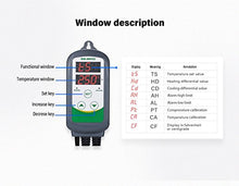 Carica l&#39;immagine nel visualizzatore di Gallery, Inkbird ITC-308 LED Digitale Regolatore di Temperatura Termocoppia Termostato con Doppio Relè per Riscaldamento Mat, Serra Riscaldatore, Allevamento