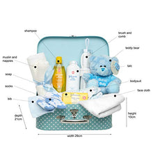 Carica l'immagine nel visualizzatore di Gallery, Set Regalo Bambino Neonato – Scatola dei Ricordi in Blu Con Vestiti per BLU