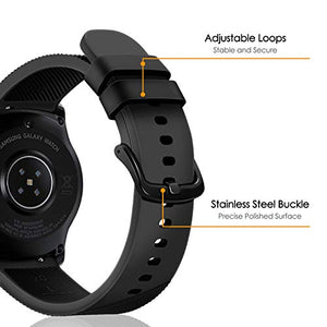 FINTIE Cinturino per Garmin Vivoactive 3, 20mm in Silicone *Nero - Ilgrandebazar