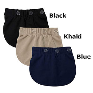 AYE Prolunga Pantaloni Regolabili per Le Donne in Gravidanza, 3 Pezzi (Nero,...