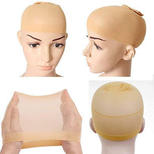 Carica l&#39;immagine nel visualizzatore di Gallery, PrettyDate, cuffie elastiche per parrucca, in nylon, beige naturale e a rete... - Ilgrandebazar