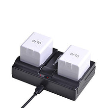 Carica l&#39;immagine nel visualizzatore di Gallery, PowerTrust VMA4410 - Caricabatterie veloce doppio con cavo USB per Arlo Pro...
